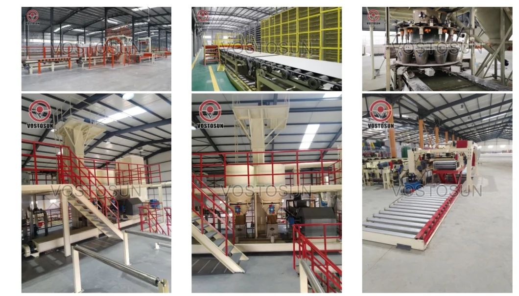 Gypsum Manufacturing Process Automatic Production Line for Gypsum Board