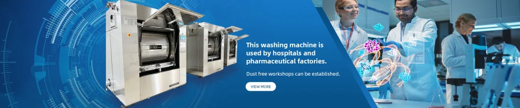 Hospital Hotel Pharmaceutial Sanitary Isolated Barrier Washing Machine Laundry Commercial Industrial Washing Extractor Machine 100kgs 70kgs 50kgs 30kgs 20kgs