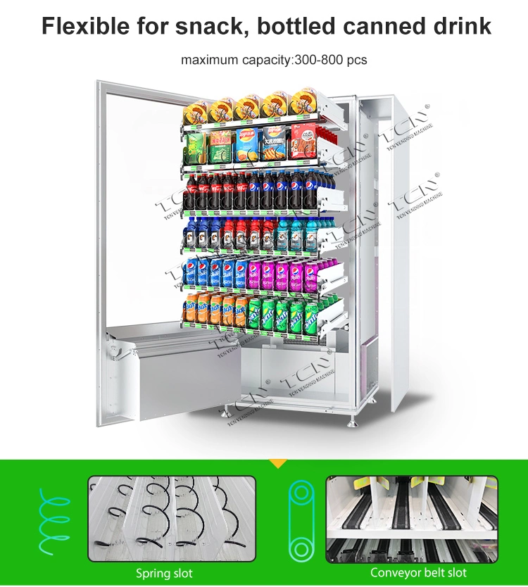 Tcn Snack Beverage Cold Drink Beer Milk Automatic Combo Vending Machine with CE and ISO9001 Certificate