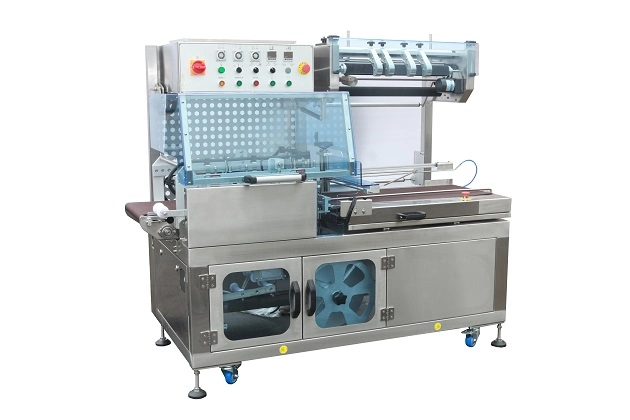 Automatic POF/PE Film L Type Shrink Tunnel Heat Shrink Shrinking Packing Packaging Wrapping Machine