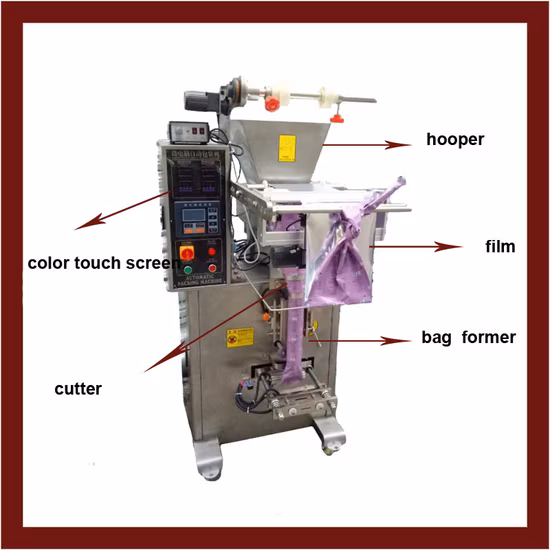 China Supplier Automatic Bag/Pouch Vertical Coffee/Juice/Coffee/Milk Powder Wrapping Packaging Sealing Filling Machine for Powder Packing