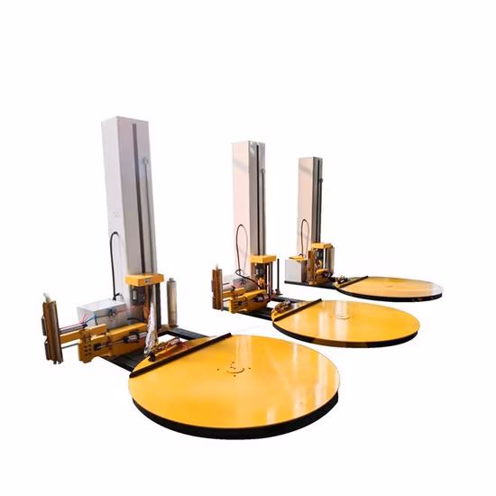 PLC Control Automatic Pallet Wrapping Machine Stretch Wrapper Pallet Wrapping Machine Price