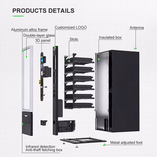 Tcn Snack Beverage Cold Drink Beer Milk Automatic Combo Vending Machine with CE and ISO9001 Certificate